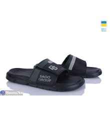 Шлепки чоловічі на літо (8 пар р.41-45) чорний  "LEO"