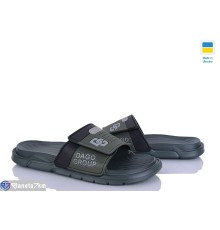 Шлепки чоловічі на літо (8 пар р.41-45) зелений  "LEO"