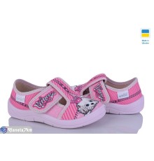 Тапки дитячі на весну/осінь (7 пар р.24-30) рожевий  "FLORIK"