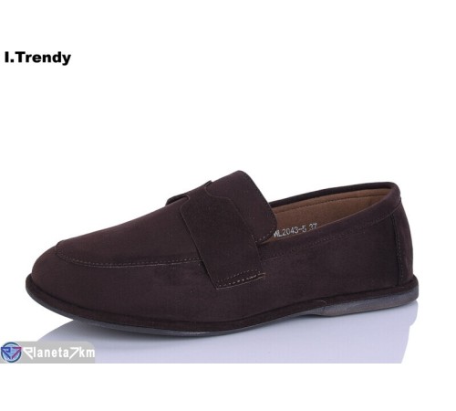 Туфлі жіночі на весну/осінь (8 пар р.36-41) коричневий  "Trendy"