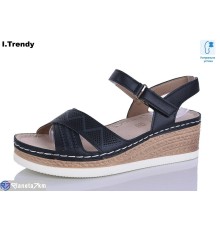 Босоніжки жіночі на літо (8 пар р.36-41) чорний  "Trendy"