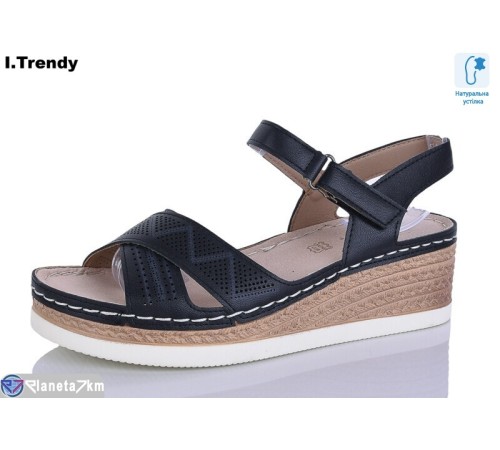 Босоніжки жіночі на літо (8 пар р.36-41) чорний  "Trendy"