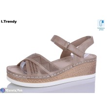 Босоніжки жіночі на літо (8 пар р.36-41) коричневий  "Trendy"