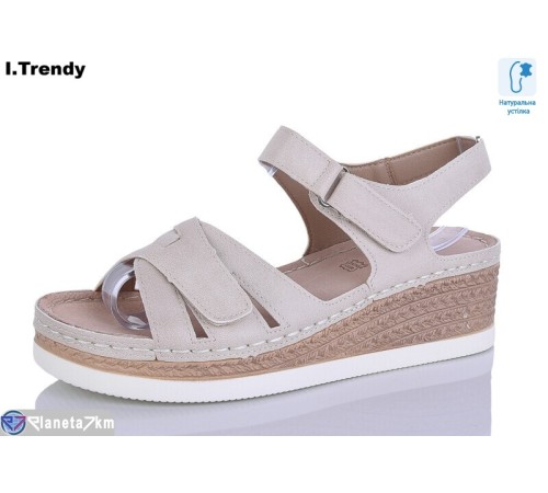 Босоніжки жіночі на літо (8 пар р.36-41) бежевий  "Trendy"