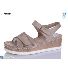 Босоніжки жіночі на літо (8 пар р.36-41) коричневий  "Trendy"