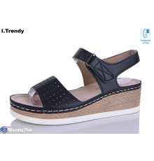 Босоніжки жіночі на літо (8 пар р.36-41) чорний  "Trendy"