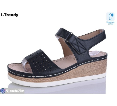 Босоніжки жіночі на літо (8 пар р.36-41) чорний  "Trendy"