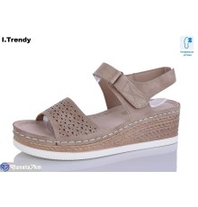 Босоніжки жіночі на літо (8 пар р.36-41) коричневий  "Trendy"