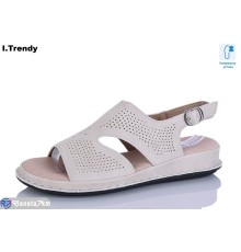 Босоніжки жіночі на літо (8 пар р.36-41) бежевий  "Trendy"