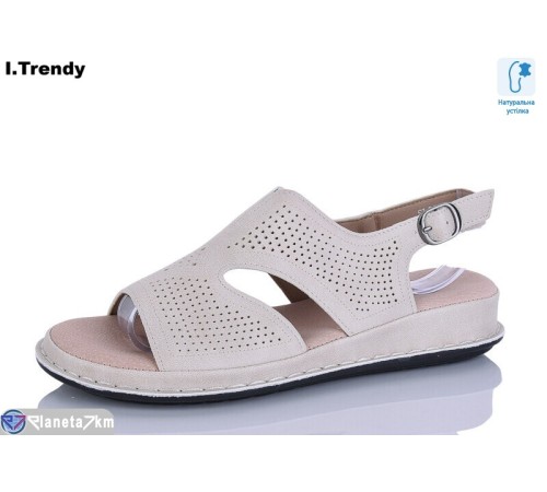 Босоніжки жіночі на літо (8 пар р.36-41) бежевий  "Trendy"