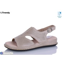 Босоніжки жіночі на літо (8 пар р.36-41) коричневий  "Trendy"