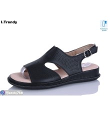 Босоніжки жіночі на літо (8 пар р.36-41) чорний  "Trendy"