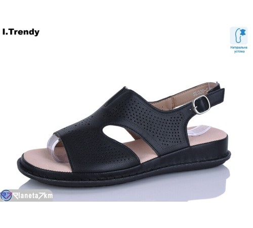 Босоніжки жіночі на літо (8 пар р.36-41) чорний  "Trendy"