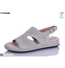 Босоніжки жіночі на літо (8 пар р.36-41) бежевий  "Trendy"