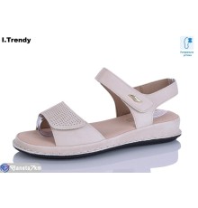 Босоніжки жіночі на літо (8 пар р.36-41) бежевий  "Trendy"