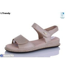 Босоніжки жіночі на літо (8 пар р.36-41) коричневий  "Trendy"