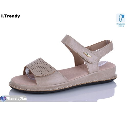 Босоніжки жіночі на літо (8 пар р.36-41) коричневий  "Trendy"