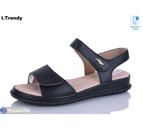 Босоніжки жіночі на літо (8 пар р.36-41) чорний  "Trendy"