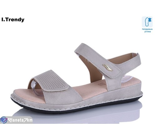 Босоніжки жіночі на літо (8 пар р.36-41) бежевий  "Trendy"