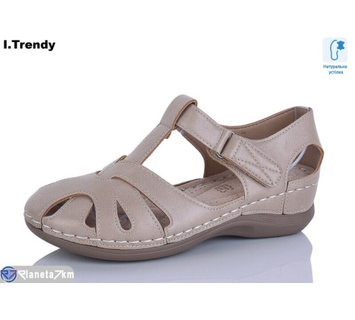 Босоніжки жіночі на літо (8 пар р.36-41) коричневий  "Trendy"