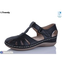 Босоніжки жіночі на літо (8 пар р.36-41) чорний  "Trendy"