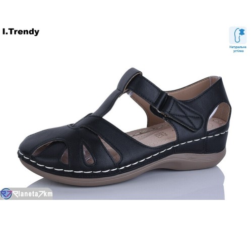 Босоніжки жіночі на літо (8 пар р.36-41) чорний  "Trendy"