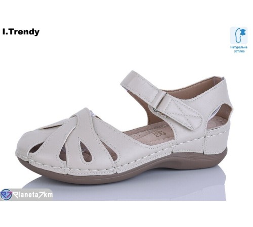 Босоніжки жіночі на літо (8 пар р.36-41) бежевий  "Trendy"