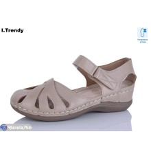 Босоніжки жіночі на літо (8 пар р.36-41) коричневий  "Trendy"