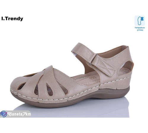 Босоніжки жіночі на літо (8 пар р.36-41) коричневий  "Trendy"