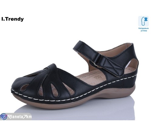 Босоніжки жіночі на літо (8 пар р.36-41) чорний  "Trendy"