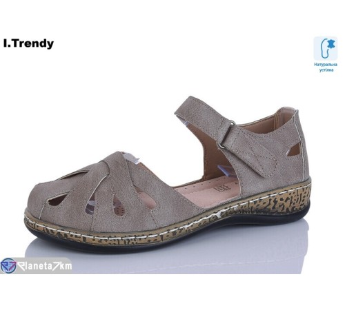 Босоніжки жіночі на літо (8 пар р.36-41) коричневий  "Trendy"