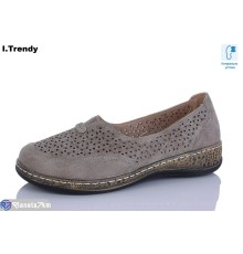 Туфлі жіночі на літо (8 пар р.36-41) коричневий  "Trendy"