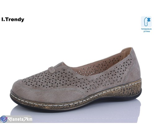 Туфлі жіночі на літо (8 пар р.36-41) коричневий  "Trendy"