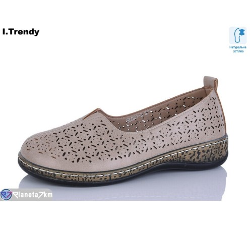 Туфлі жіночі на літо (8 пар р.36-41) бежевий  "Trendy"