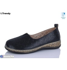 Туфлі жіночі на літо (8 пар р.36-41) чорний  "Trendy"