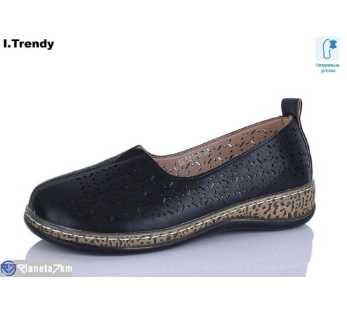 Туфлі жіночі на літо (8 пар р.36-41) чорний  "Trendy"