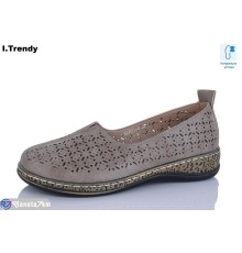 Туфлі жіночі на літо (8 пар р.36-41) коричневий  "Trendy"