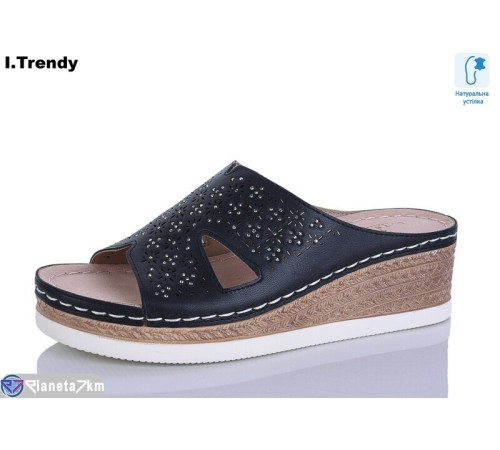 Шлепки жіночі на літо (8 пар р.36-41) чорний  "Trendy"