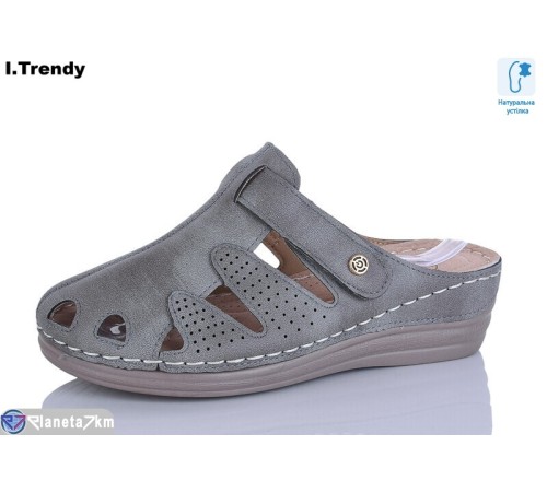 Шлепки жіночі на літо (8 пар р.36-41) сірий  "Trendy"