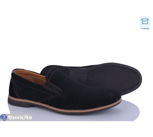 Туфлі чоловічі на літо (8 пар р.41-46) чорний  "HoRIK"
