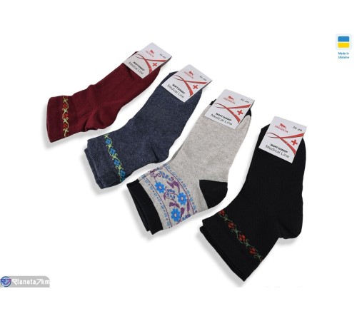 Жіночі шкарпетки на весну/осінь (12 шт. р.сетка 36-40) мікс  "VERONIKA"