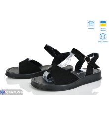 Босоніжки жіночі на літо (8 пар р.36-41) чорний  "FOX"