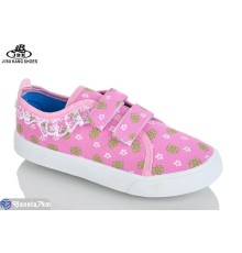 Сліпони дитячі на весну/осінь (6 пар р.31-36) рожевий  "Jibukang"