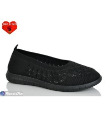 Балетки жіночі на літо (8 пар р.37-41) чорний  "Jiao Li Mei"