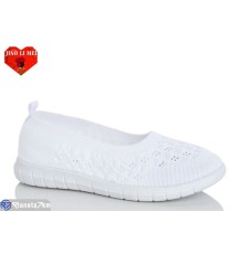 Балетки жіночі на літо (8 пар р.37-41) білий  "Jiao Li Mei"