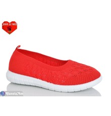 Балетки жіночі на літо (8 пар р.37-41) червоний  "Jiao Li Mei"