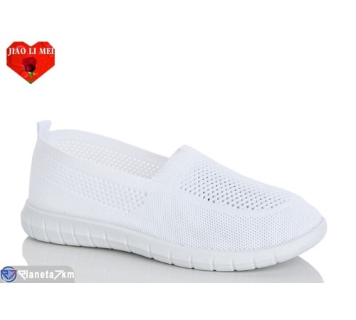 Сліпони жіночі на літо (8 пар р.37-41) білий  "Jiao Li Mei"