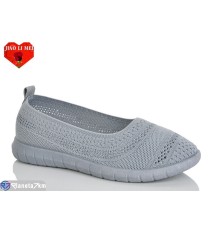 Балетки жіночі на літо (8 пар р.37-41) сірий  "Jiao Li Mei"