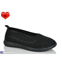 Балетки жіночі на літо (8 пар р.37-41) чорний  "Jiao Li Mei"