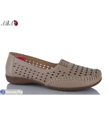 Туфлі жіночі на літо (8 пар р.40-43) коричневий  "Aba"